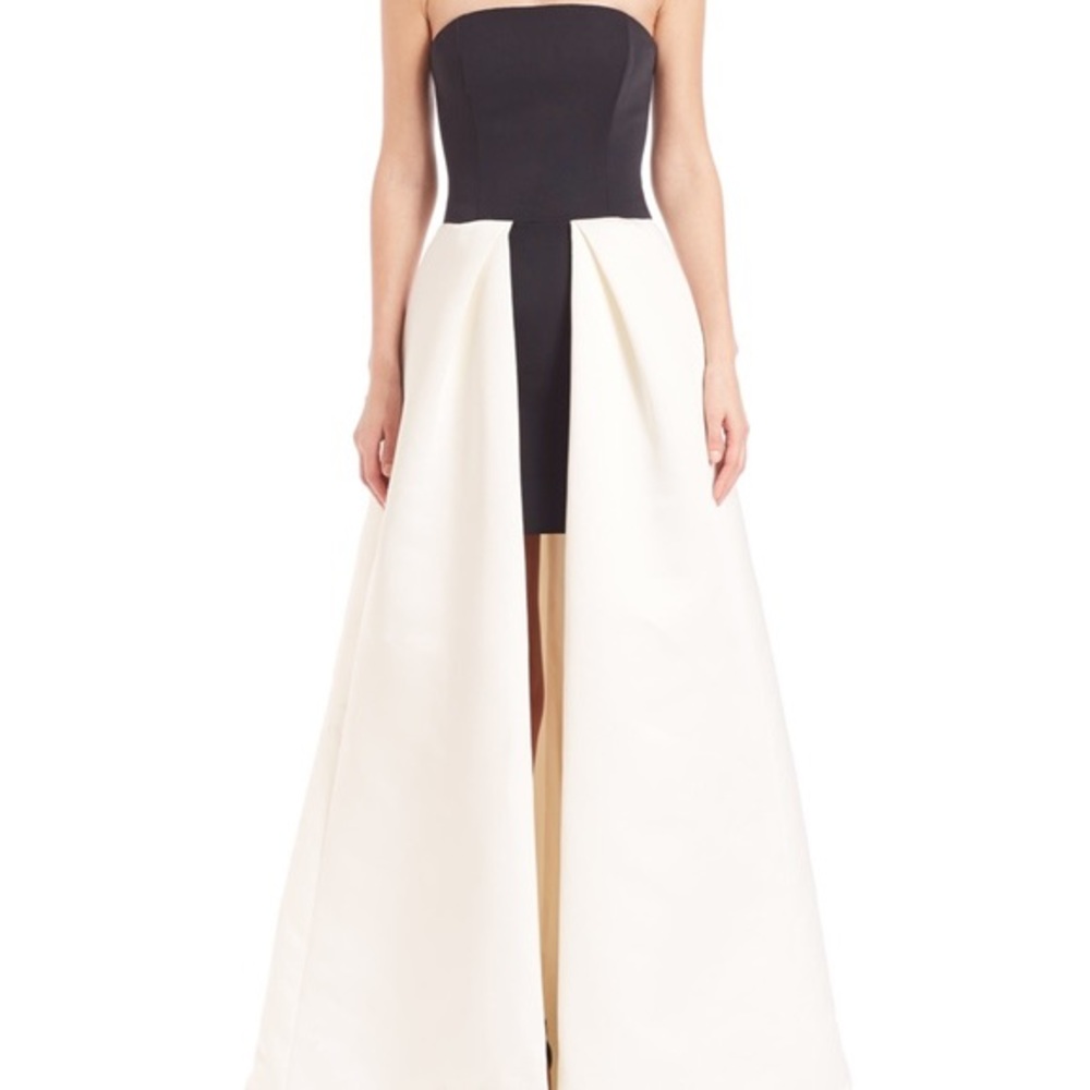 Halston Heritage Black and White Gown. Size 4. Never worn